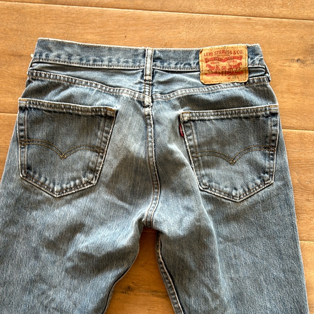 Levi's Men's Straight Jeans - Light Blue Denim